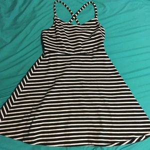 🛍A-Line Striped Dress